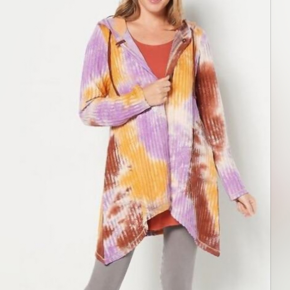 Multicolor Tie-Dye Women's Jacket